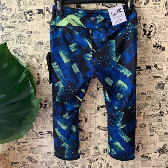 NWT Kyodan reversible capris crop green size XS - Picture 5 of 12